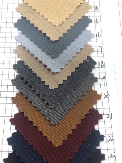 GZ-OK TR牛仔斜 OK1123  成份：58%滌綸 36%人棉 6%氨綸 克重：200g 側面照